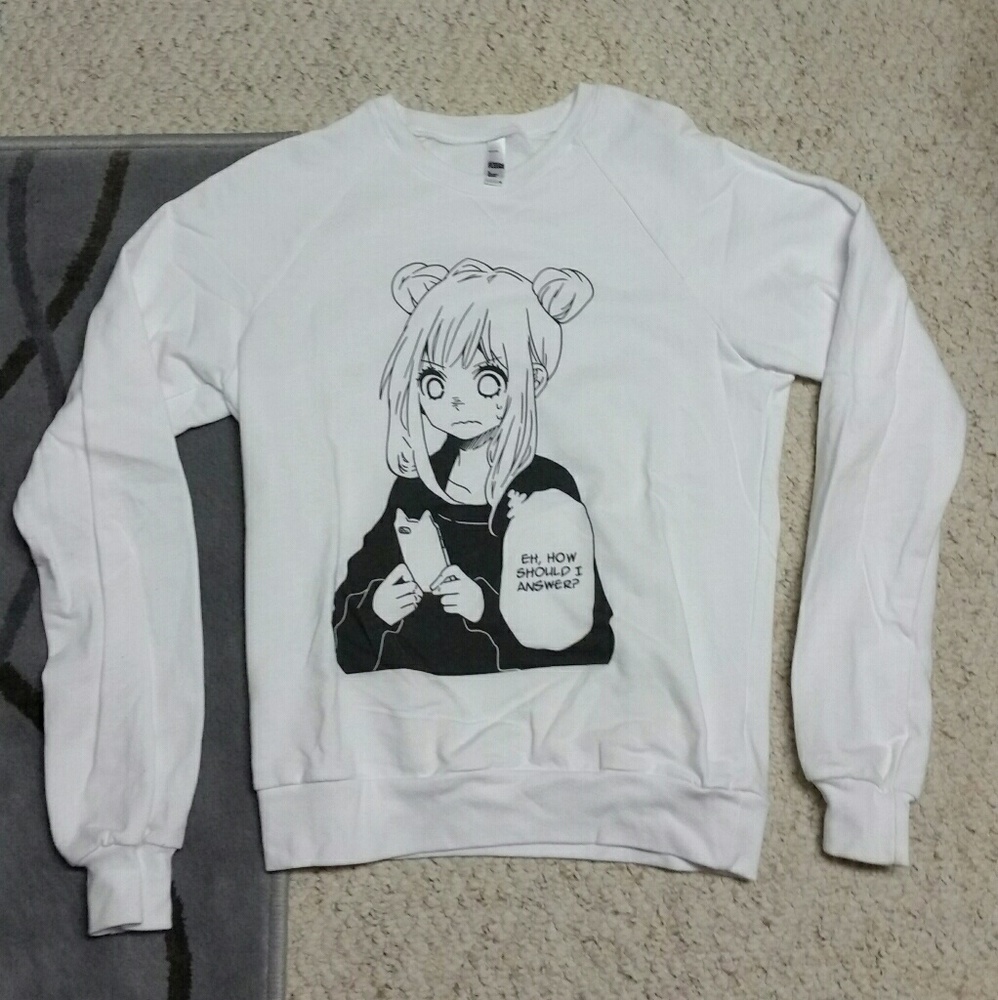 American apparel crew neck sweatshirt